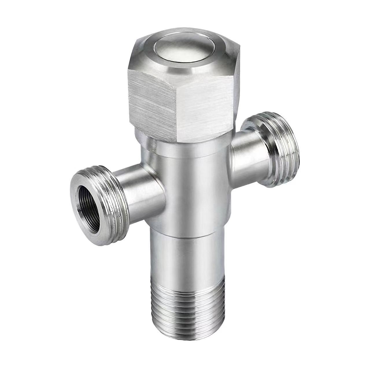 180°Three-Way Angle Valve One Inlet and Two Outlet Water Distribution Valve