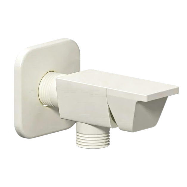Cream-White Wall-Mounted Hot And Cold Water Inlet Valve