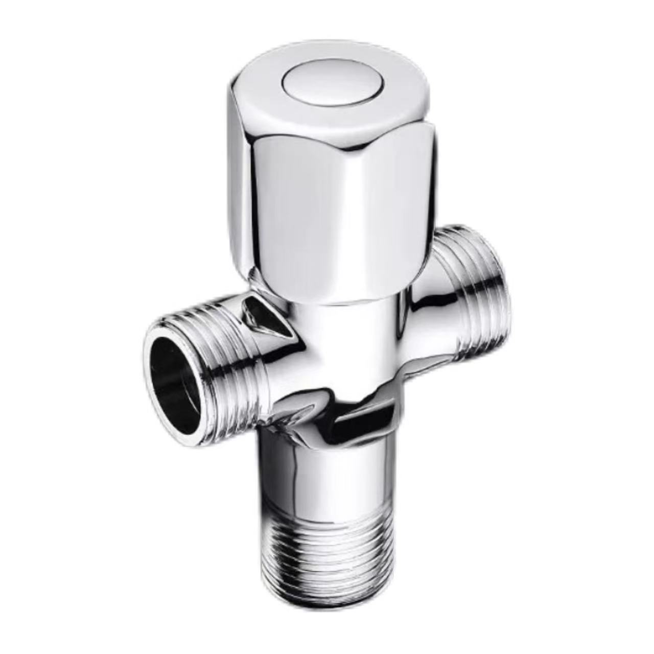 Electroplated Single-Control Quick-Opening Three-Way Angle Valve Electroplated Single-Control Quick-Opening Three-Way Angle Valve