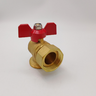 Right-angle quick-open valve