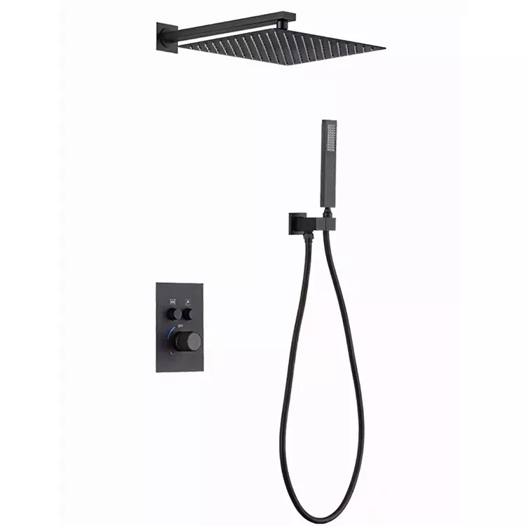 In-Wall Square Overhead Pressurized Shower Head