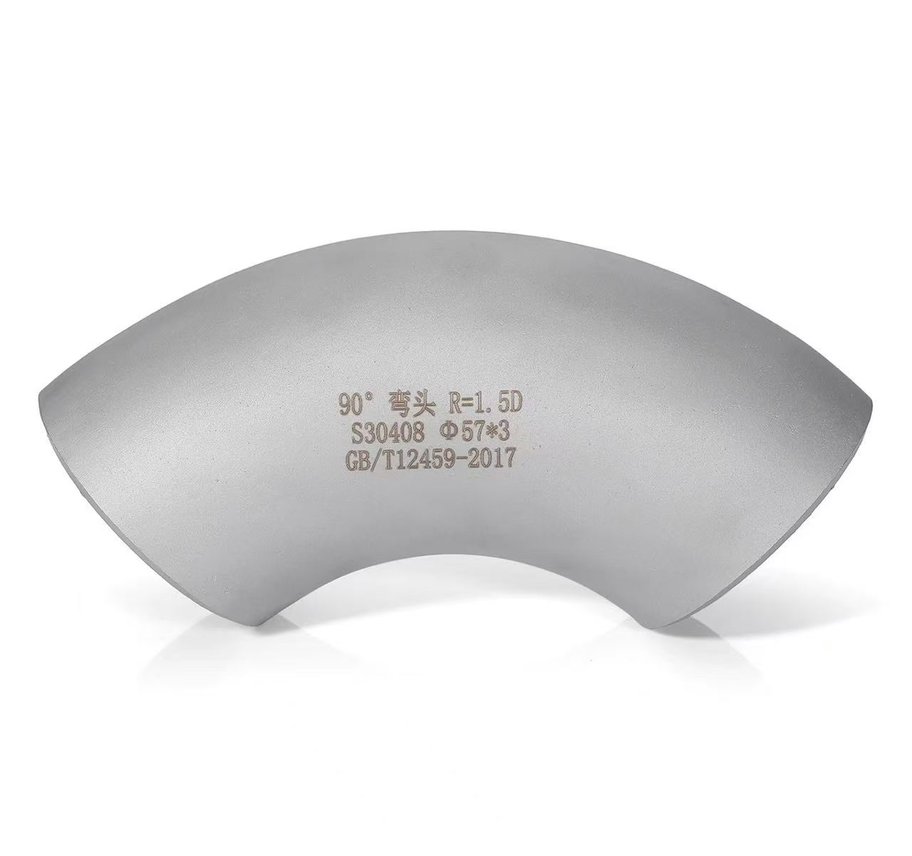 Industrial seamless 90-degree welded elbow