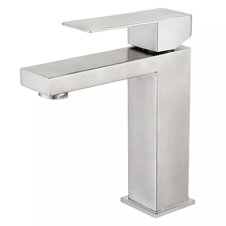 Minimalist Geometric Hot And Cold Basin Faucet