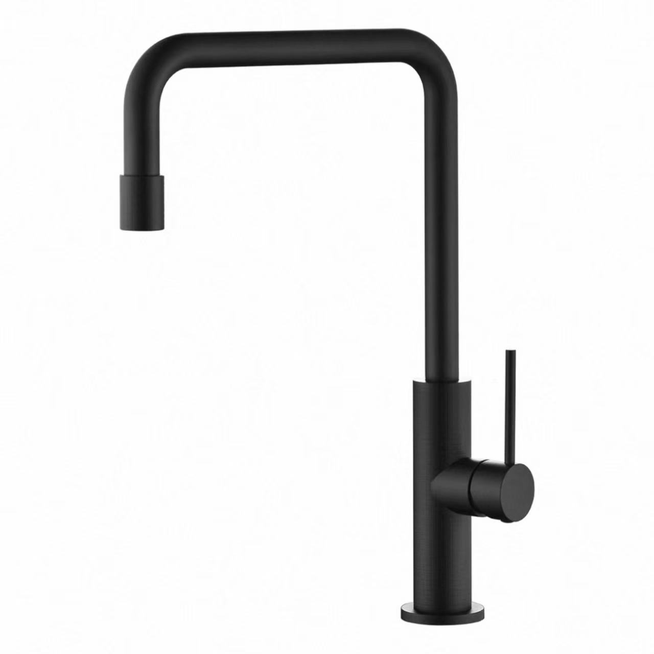 Minimalist L-Shaped Tube Knurled Kitchen Hot And Cold Faucet Minimalist L-Shaped Tube Knurled Kitchen Hot And Cold Faucet