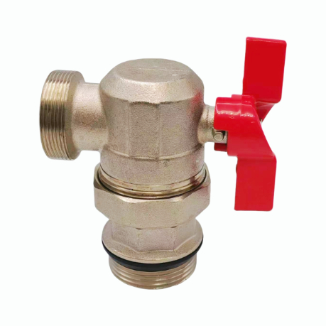 Red-handle external-thread union angle valve