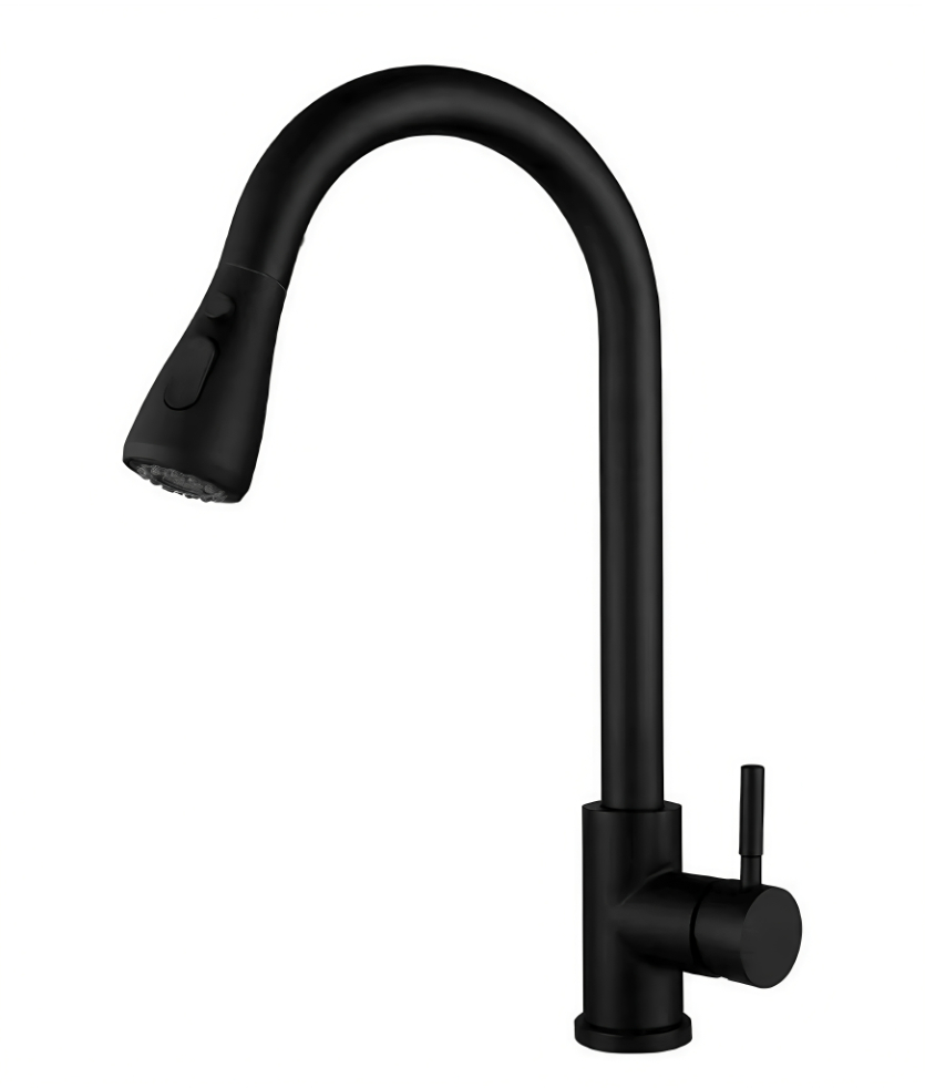 Side-Opening Single-Handle Pull-Out Kitchen Hot And Cold Faucet