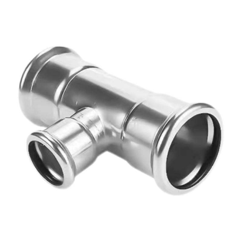 Single-clamp equal diameter tee Single-clamp equal diameter tee