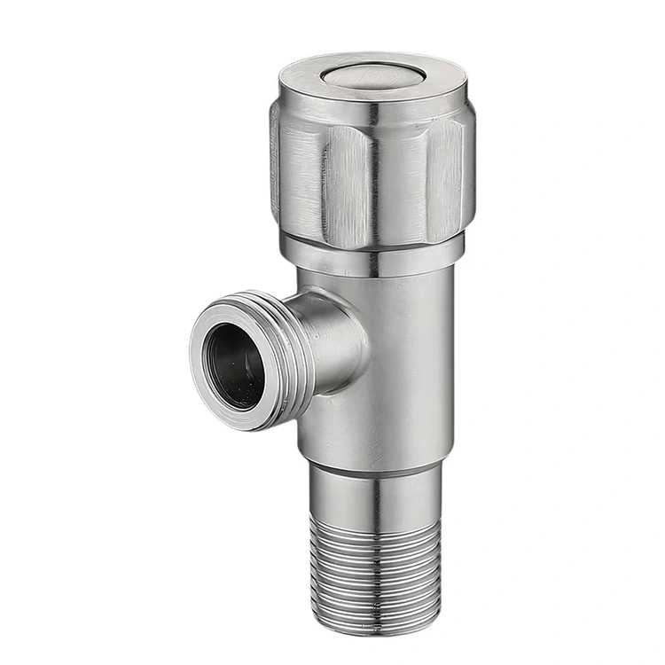 Six-Spoke Knob Male Inlet Angle Stop Valve