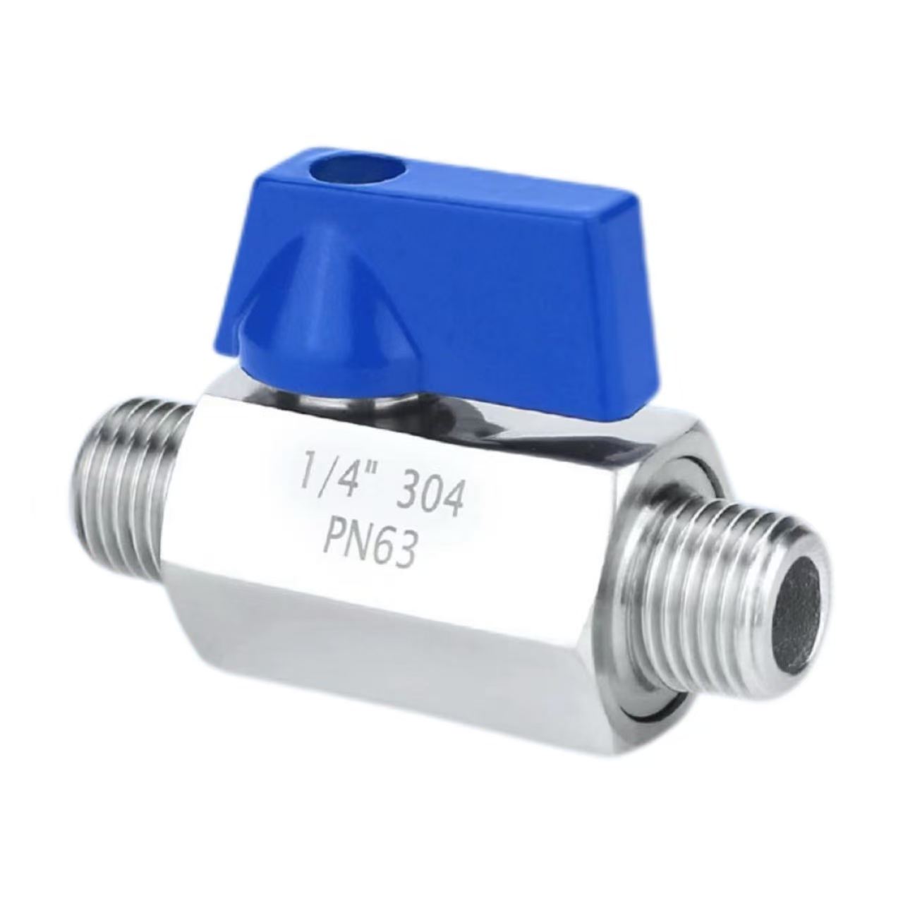 Small flow internal thread mini ball valve