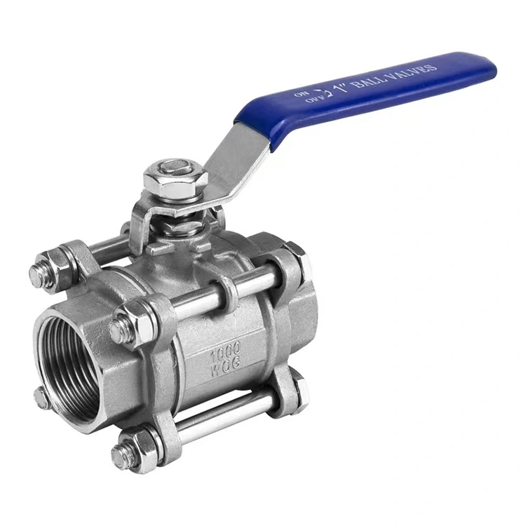 Three-Piece Ball Valve for Plumbing