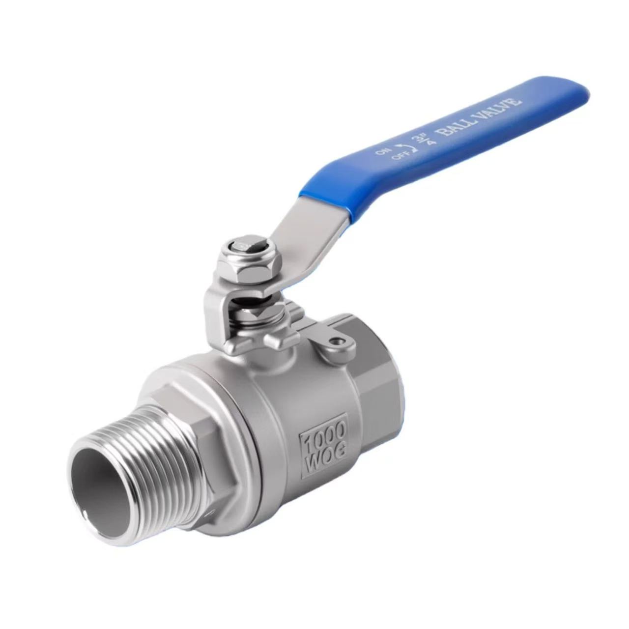 Two-piece internal and external thread ball valve Two-piece internal and external thread ball valve